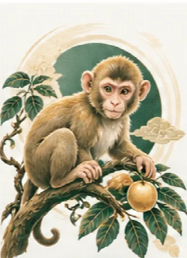 Minh họa tuổi Thân - Khỉ