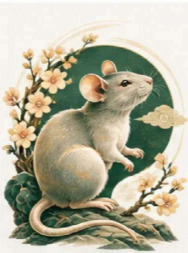 Minh họa tuổi Tý - Chuột