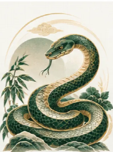 Minh họa tuổi Tỵ - Rắn
